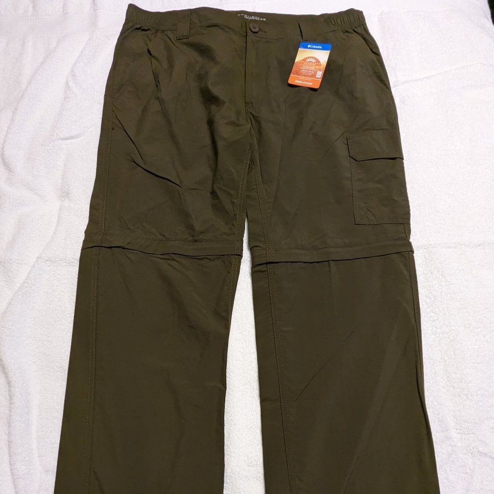 Columbia Men's Omni Shade Smith Creek Convertible Pants Shorts 38 x 30 NWT